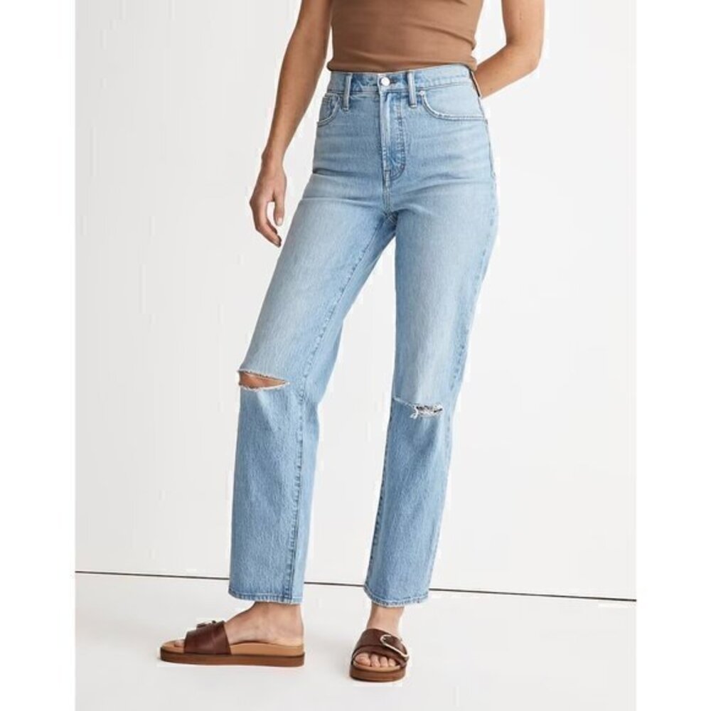 Madewell The Perfect Vintage Straight 90's Jean in Westanna Wash Size 25 NWT